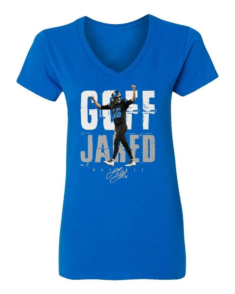 Detroit Quarterback Jared Goff Fans Ladies  V-Neck Tshirt Unisex T-Shirt S