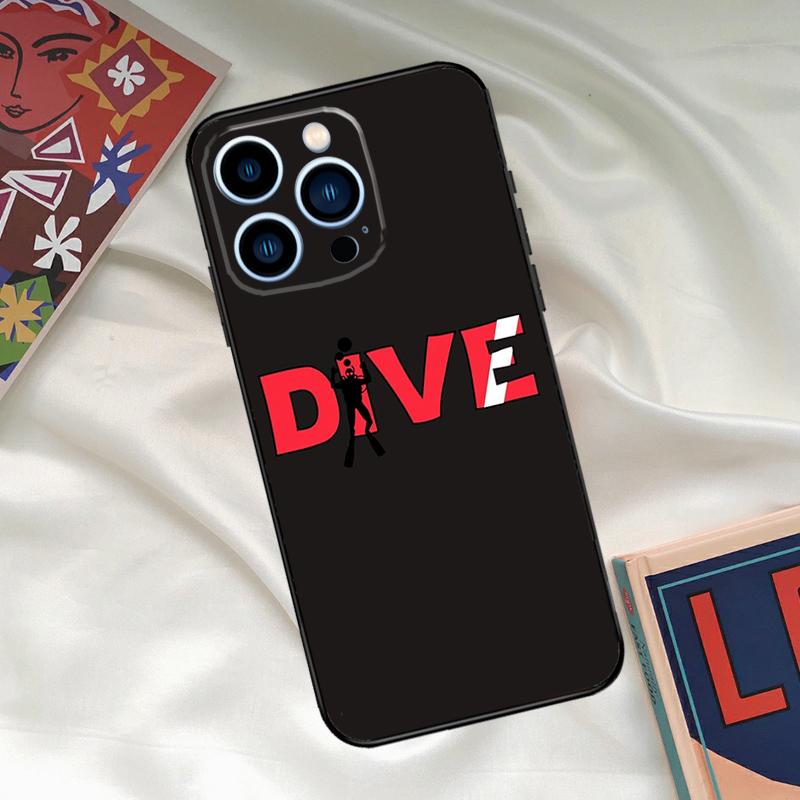 Diver Down Scuba Flag Phone Case For iPhone 16 15 14 12 11 13 17 Pro Max 15 16 Plus 13 Mini 16e 17 Air Funda Cover