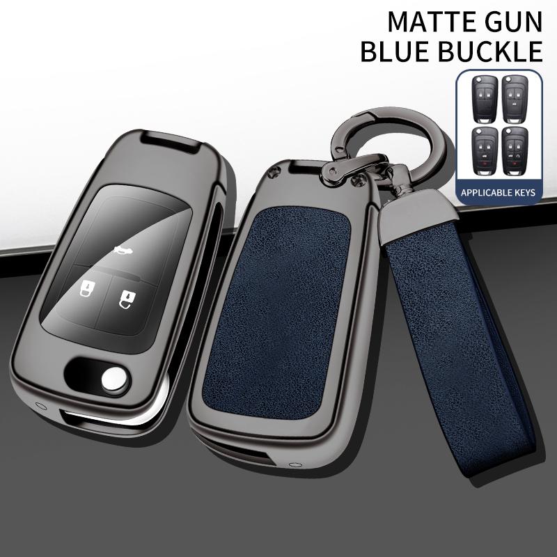 New Zinc Alloy Leather Car Key Case Cover Protector For Buick Chevrolet Cruze Aveo Trax Opel Astra Corsa Meriva Zafira Antara J