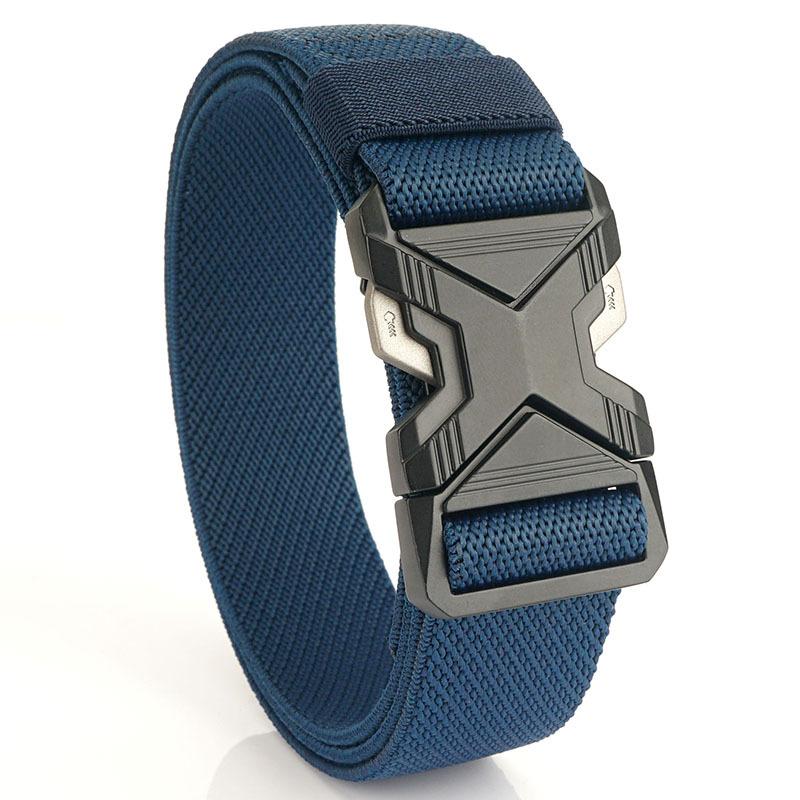 Spring New 3.4cm Casual Elastic Woven Belt, Casual and Fashionable Commuter Men's Belt