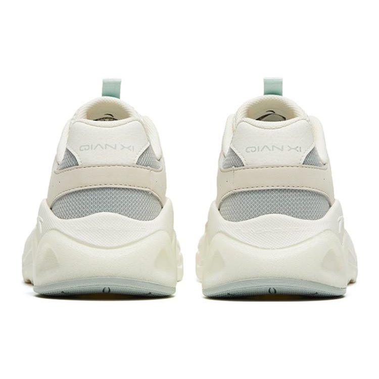 Anta Life Collection Cushioning Slip Resistant Low Top Sports Casual Shoes Women's White Green Gray 122328892-4