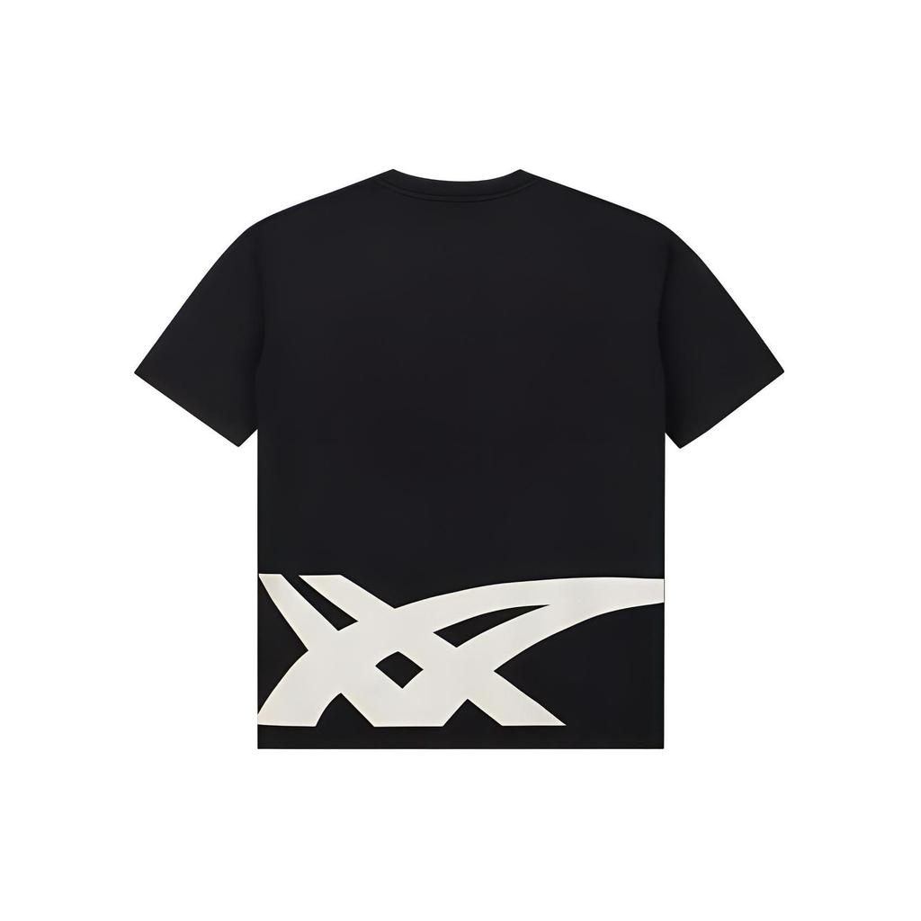 ASICS T Shirts Unisex Black Crew Neck Moderate 2203A209-001