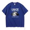 Lazy Panda I Hate Morning People Men Women Short Sleeve T-Shirt Fashion Clothes Street Hip Hop Tops Tshirts Unisex Oversized Tee