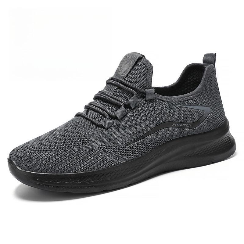 Men's Breathable PU Casual Running Sports Shoes, Popular Spring Footwear.