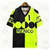Messico Campos 1 Maglia da Calcio Retro Scollo a V Larga Asciugatura Rapida Traspirante T-shirt Estiva da Allenamento Uomo&Donna Top Casual