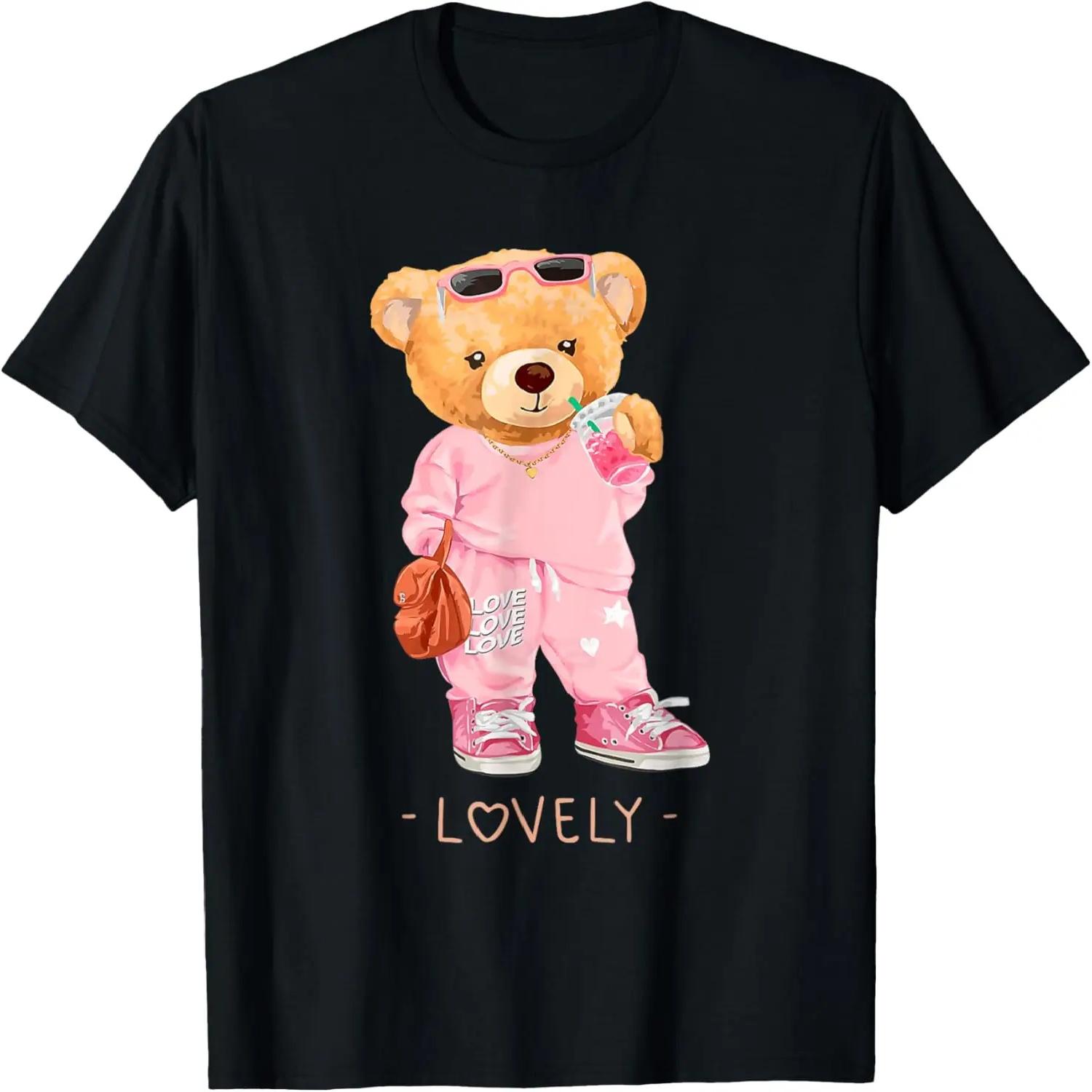 Men s Women s Kids Teddy Bear Graphic Cool Designs Funny T-Shirt S