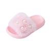 Children's Eco-friendly Non-slip Plush Slippers, Warm EVA, for Toddlers and Girls, Outdoor Use.