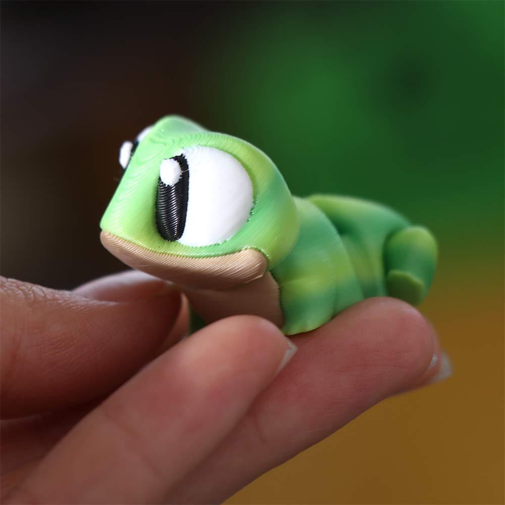 Joint Movable Pet 3D Printing Toys Collection Frog Animals Ornaments Children Girls Boys