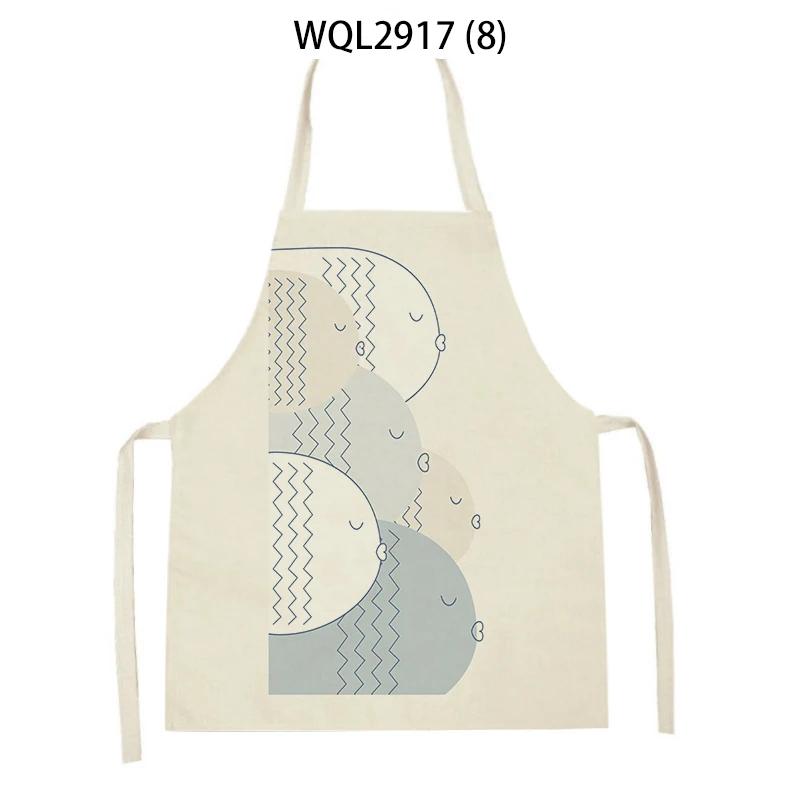 Cleaning Supplies Women Men Kitchen Aprons Tortoise Sailboat Fish Octopus Pattern Cooking Aprons Baking Antifouling Apron