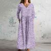 Women's Fashion Dress Spring V-neck Long Sleeve Dress