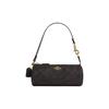 Nolita 20 Logo Zip Closure PVC And Leather Handbag Small Women Handbags Dark-Brown CW809-IMXAQ