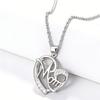 High-End Heart-Shaped Mom Necklace with Rhinestone Pendant - Perfect Mother's Day Jewelry