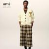 AMI New Autumn and Winter Silver Love Alpaca Wool Blend Soft and Sticky Couple Cardigan Knitted Sweater