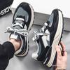 Men's Shoes New Trend Color Matching Running Shoes Summer Breathable Thick Sole Heightening Casual Labor Insurance Sports Shoes