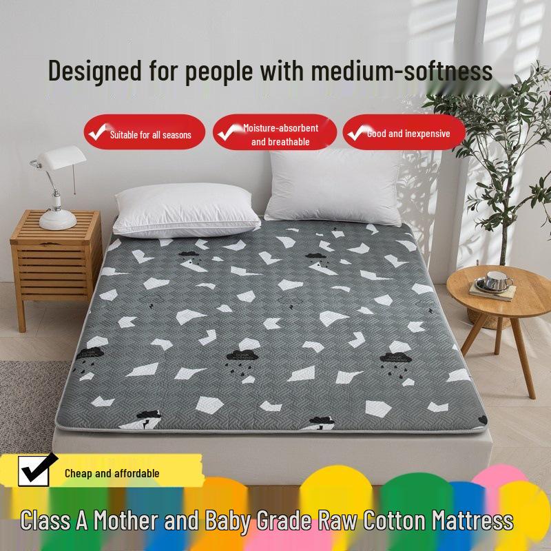 Thickened Soft Tatami Mattress Pad for Single Student Dormitory, 1.5 Meter
