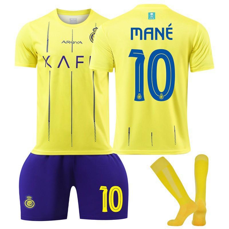 Factory 2324 Riyadh Victory Jersey Home Football Ronaldo No. 7 Children's Sports Set
