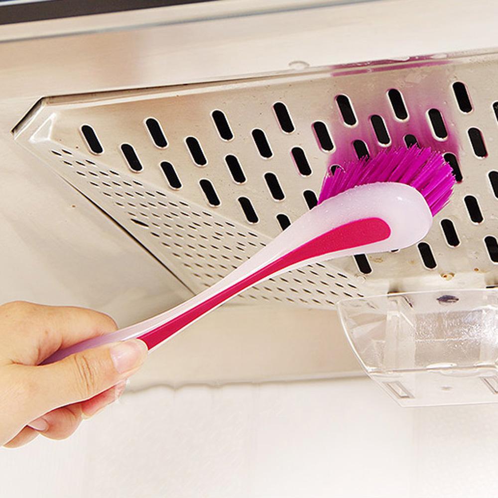 Suction Cup Bowl Household Vertical Pot Brush Cleaning Brush Kitchen Accessories Washing Tool