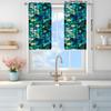 2 Panels Colorful and Dazzling Glass Pattern Curtains   Versatile Design Suitable for Any Style   Creating a Peaceful Living Space