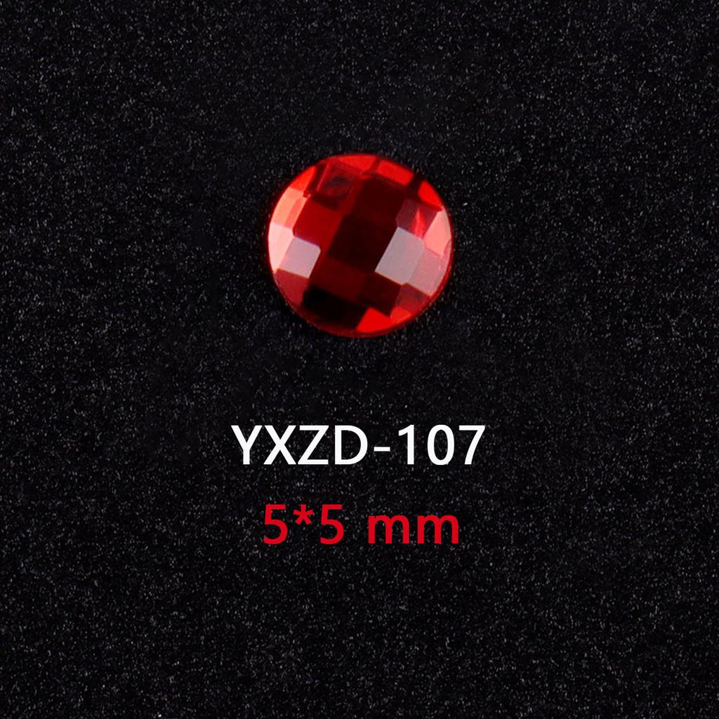 1440 Glas Diamanten mit flachem Boden, Große Rote Spezialgeformte Nagelkunst-Diamanten, DIY Trage-Nagel-Accessoires, Materialien, Spezialgeformte Diamanten