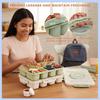 AB34-Snackle Box With Lid Handle Divided Serving Tray For Charcuterie Board Fruit Candy Veggies For Travel Picnic