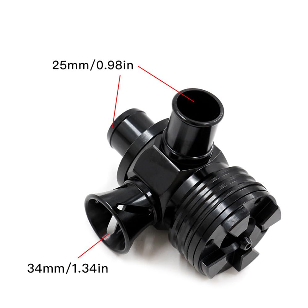 Hosioe Car Turbocharger Engine Turbine Blow Off Valve Aluminum Alloy Exhaust Pressure Relief Valve