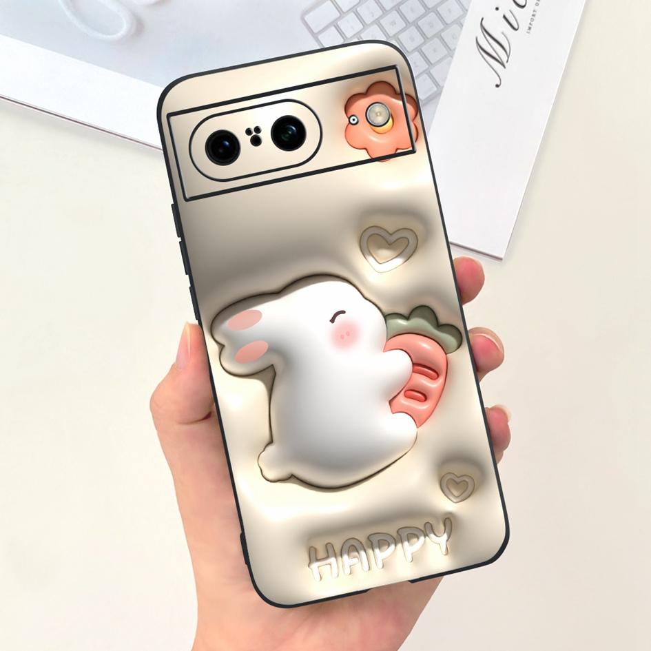 For Google Pixel 8 Pro Case GC3VE G1MNW Soft Silicone Rubber Protector Cover For Google Pixel 8 8A Bumper Pixel8 8Pro Phone Case