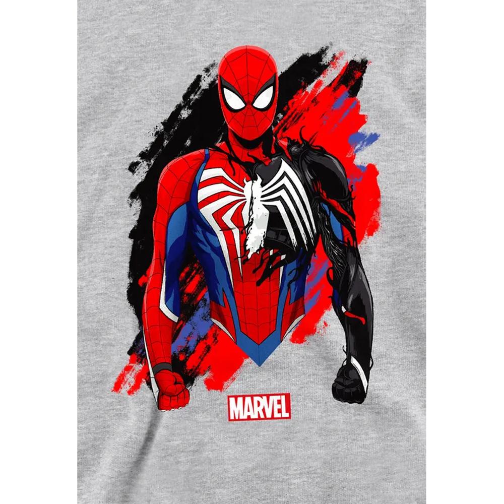 Spider-Man Childrens/Kids Symbiote Heather Pull Over Hoodie