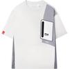 Fashionable Casual Loose Short Sleeve T-Shirt Men Tops Light-Gray F11M329106FGY
