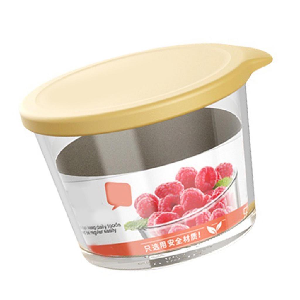 Round Glass Food Storage Container Soup Container Microwave Safe Meal Prep Container Glass Bowl