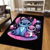 1pc Stitch Pattern Area Rug Soft Flannel Floor Mat for Living Room,Office,Bedroom and Carpet