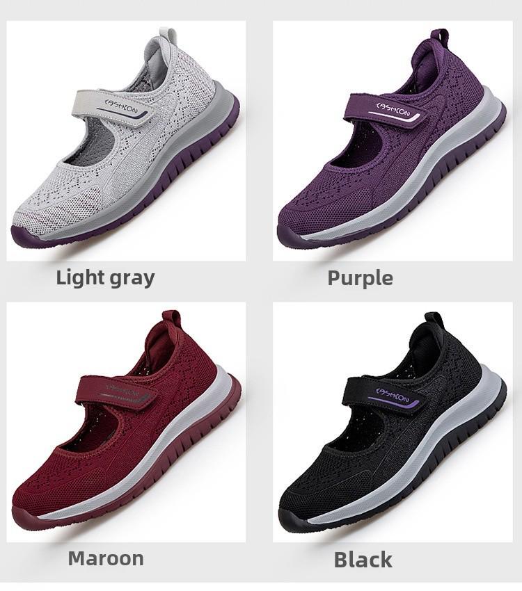 Women's Mesh Breathable Casual Shoes - Lightweight, Soft Bottom Travel Shoes for Women