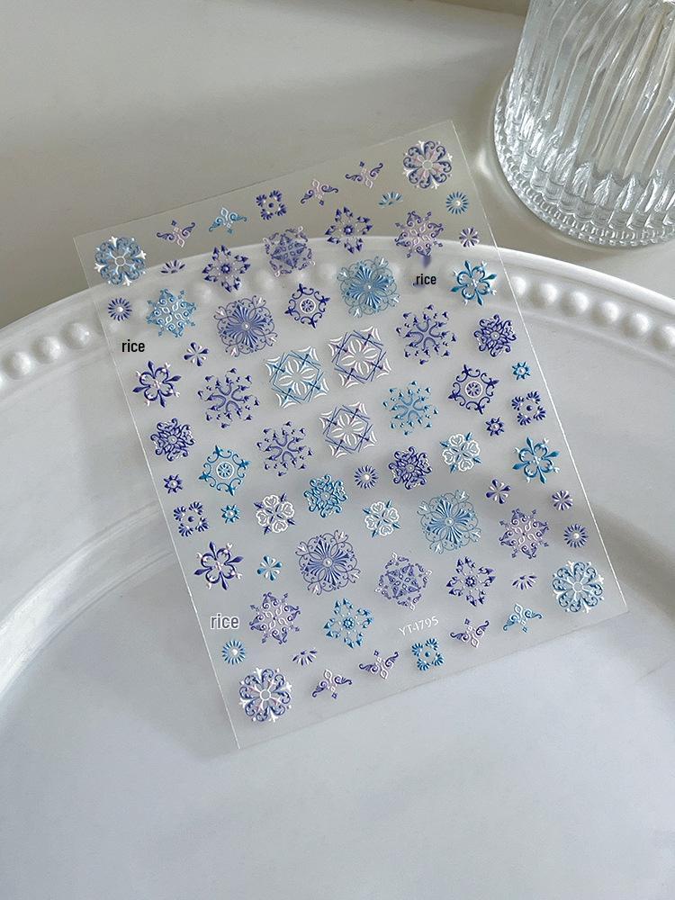 

YITU Богемные муравьи Карта Плед Наклейки для ногтей YT4795 - Изысканные самоклеящиеся украшения для нейл-арта