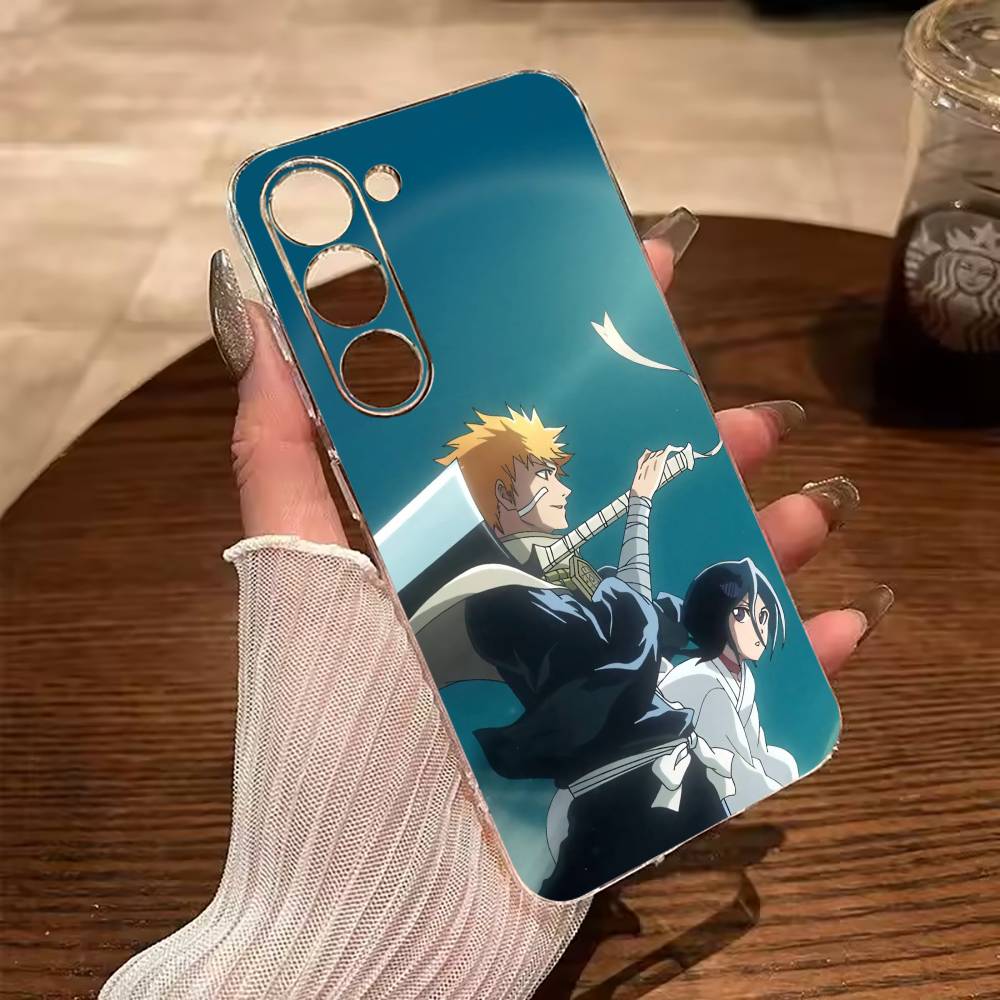 B-Bleach- Anime- Rukia- Kuchiki Clear Phone Case for Samsung Galaxy A71, A70, A52, A51, A40, A30