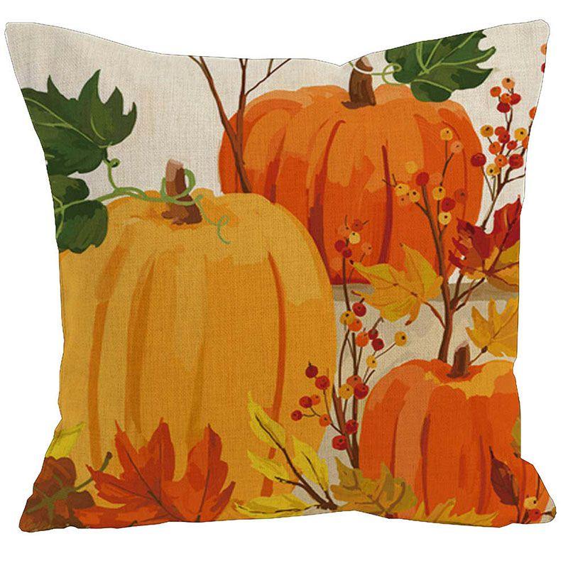 Wunderschöner Halloween-Kürbis-Kissenbezug mit elegantem verdecktem Reißverschluss