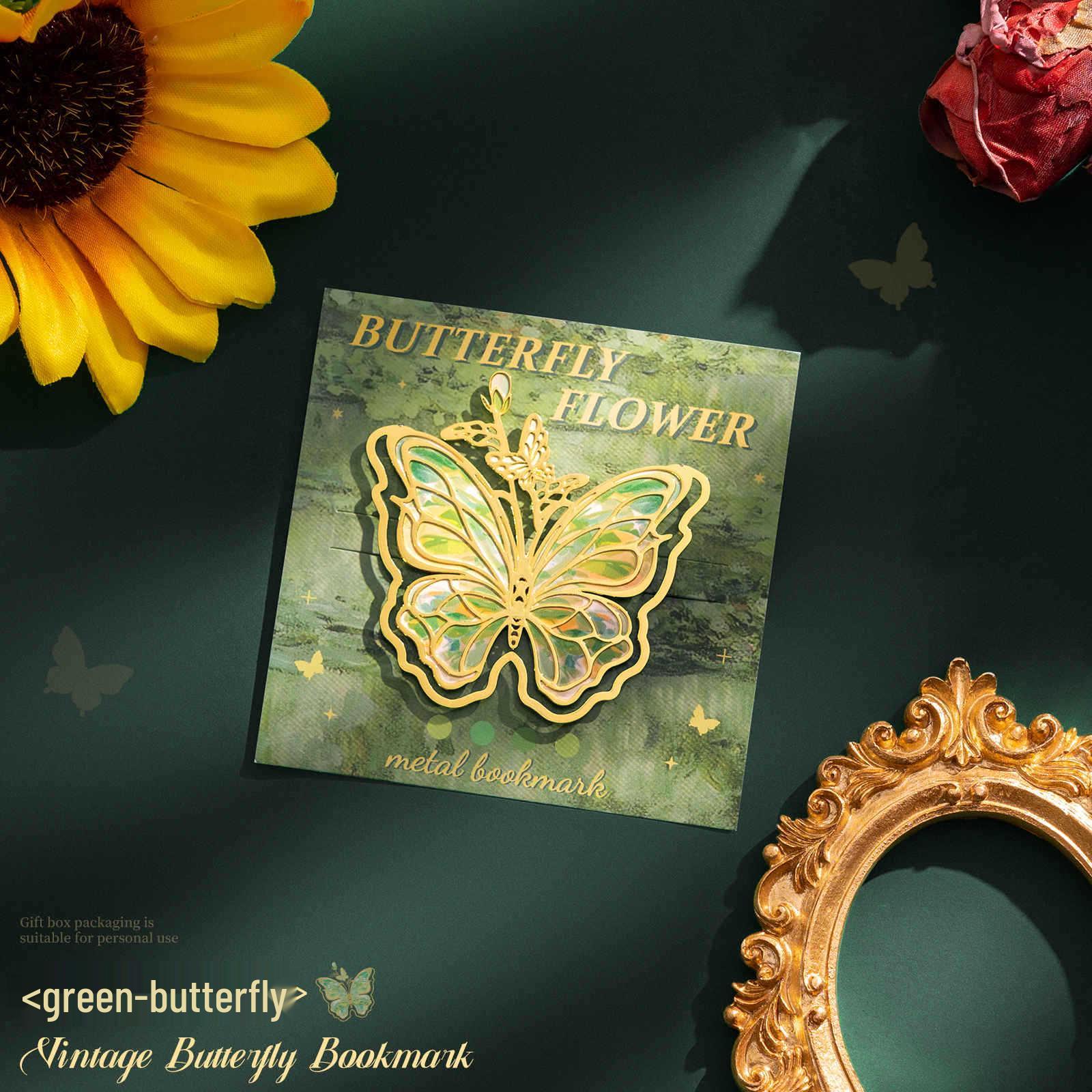 

Металлическая закладка в стиле ретро с бабочкой: Классический китайский стиль с логотипом Музея дворца, Идеально для студентов и памятных сувениров для культурного чтения No Specification