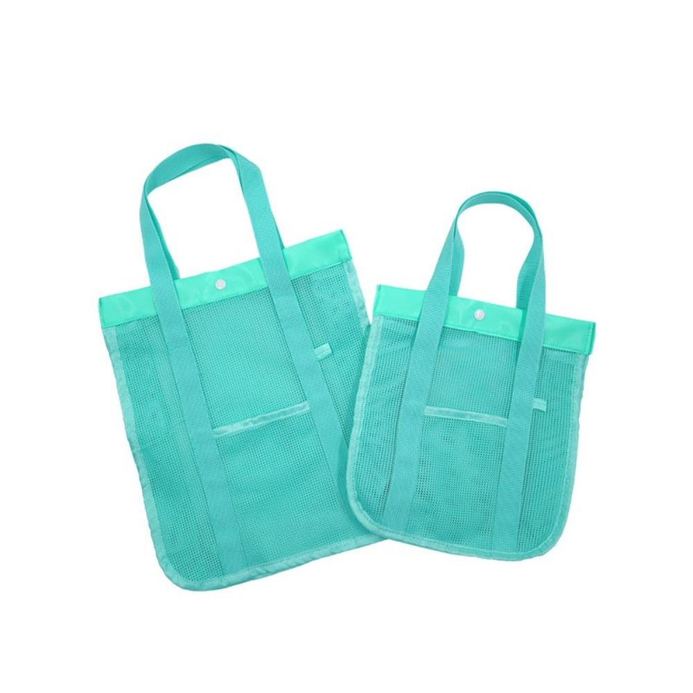 Leisure Large Capacity Mesh Beach Bag Breathable Foldable Toiletry Storage Bag Light Weight Quick Dry Swimming Washbag Women