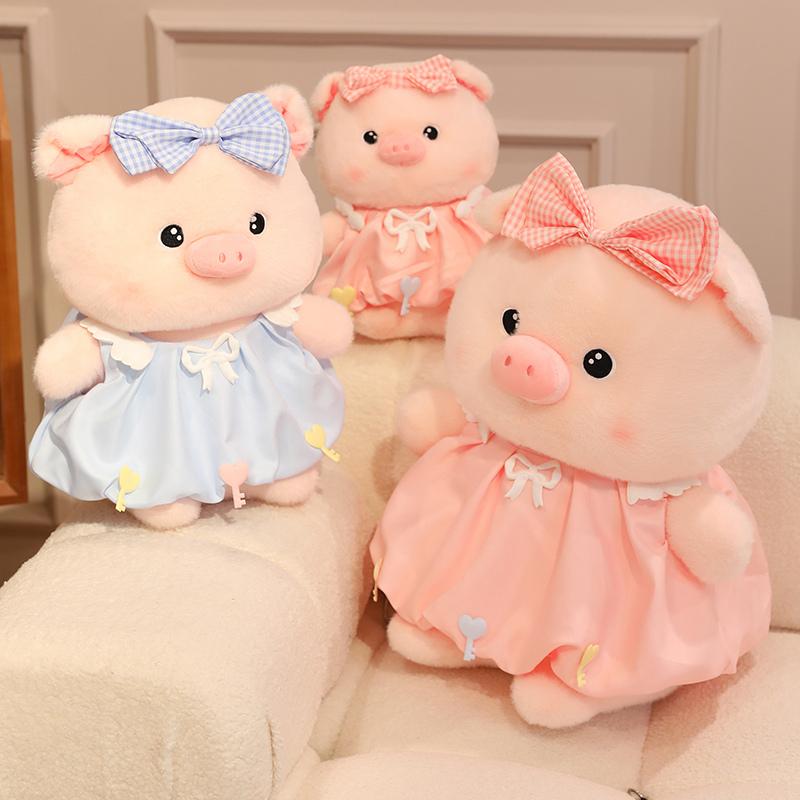 24/30/40/50cm Super Sute Pelúcia Macia Casal Porco Brinquedo de Pelúcia Porco Rosa Almofada de Lançar Boneco Companheiro de Sono Decoração de Casa Presente para Amigo
