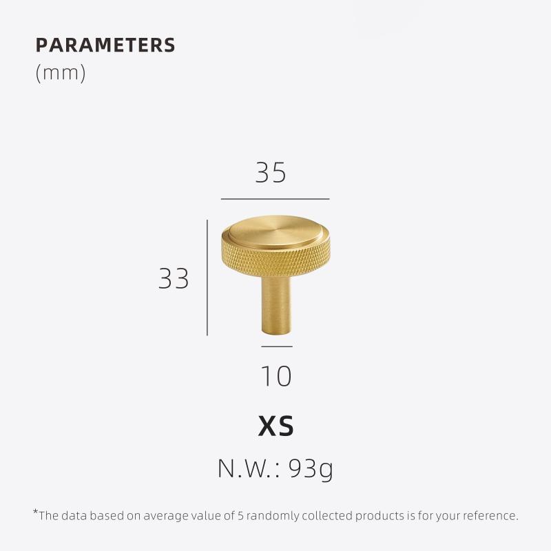 Dooroom Brass Knurling Furniture Handles Long Round Modern Pulls Cupboard Wardrobe Dresser Shoe Box Drawer Cabinet Wine Bar Knob