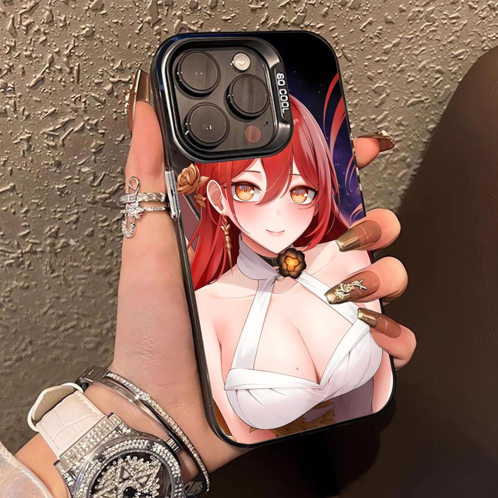 HSR Himeko Translucent Mobile Phone Case for iPhone 17 16 15 14 13 12 11 X XR XS Air Pro Max Plus Colorful Cover