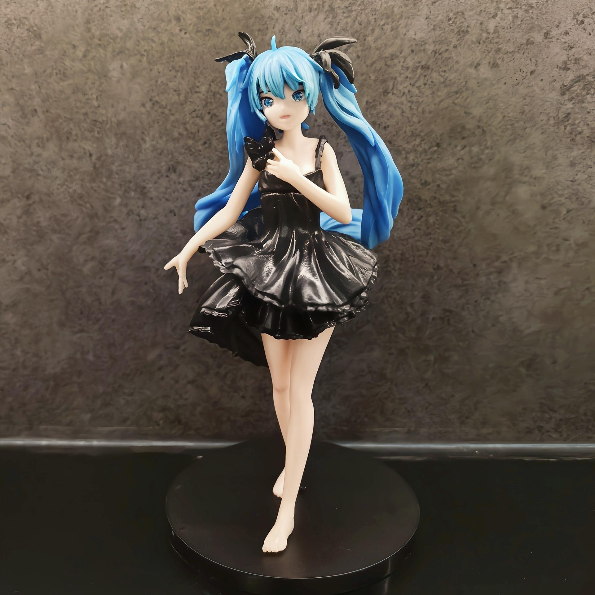 

18CM Anime Hatsune Deep Sea Girl Kawaii Action Figure PVC Doll Model Toys ornament Desktop Decoration Miku Gifts