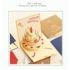 3D Unique Pop Up Birthday Card For Kids Boy Baby Shower First Birthday Party Greeting Cards Handmade Miniatures Postcard Gifts