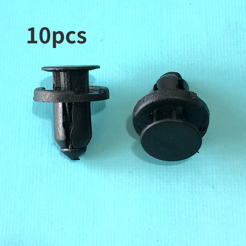 10/20/50pcs 8mm Car Bumper Door Panel Fender Liner Clips For Honda Nissan Toyota Mitsubishi Auto Fasteners Plastic Rivets Clips 10 pieces