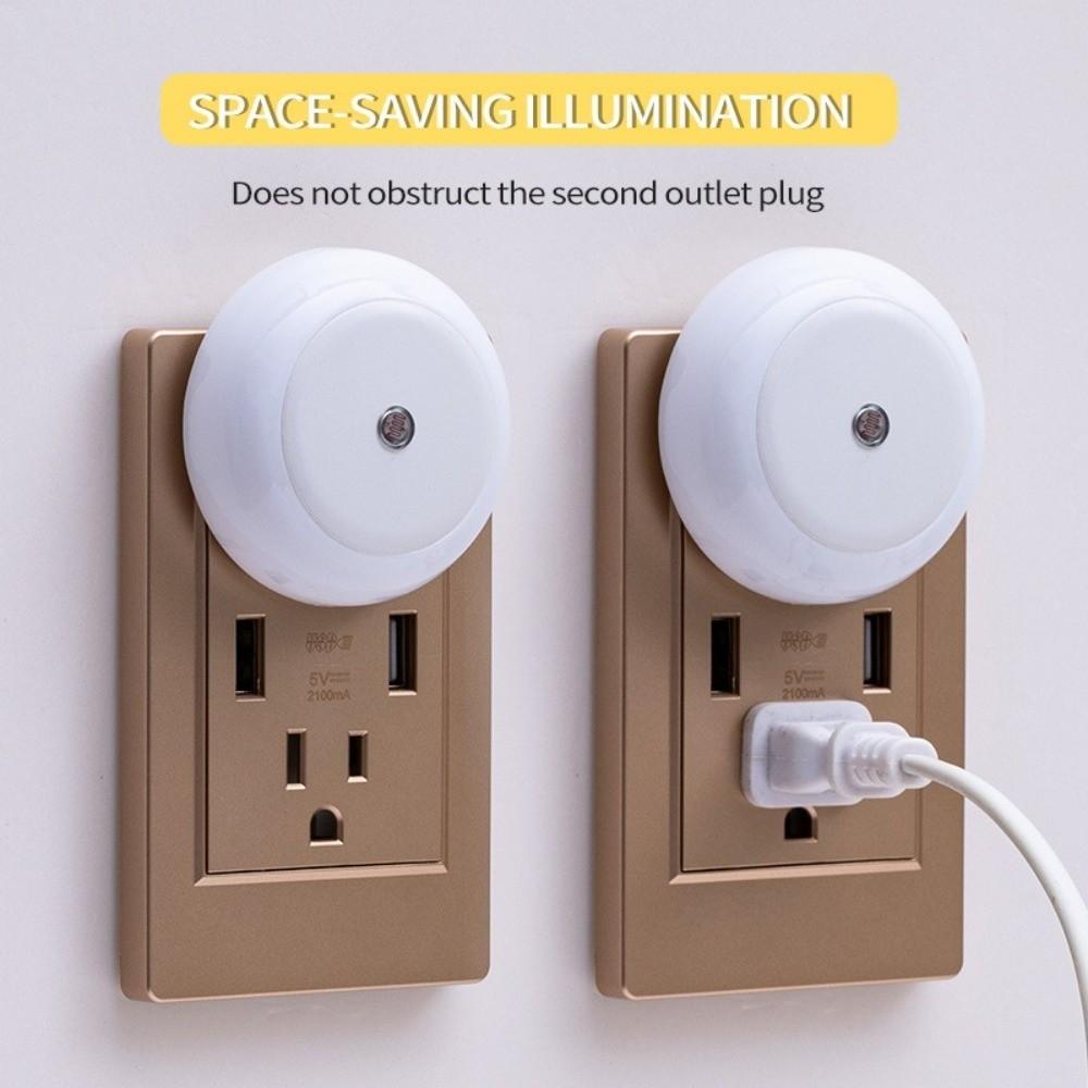 EU UK Plug Sensor Control Lamp Energy Saving Motion Sensor Light Plug In Night Lamp  Bedroom