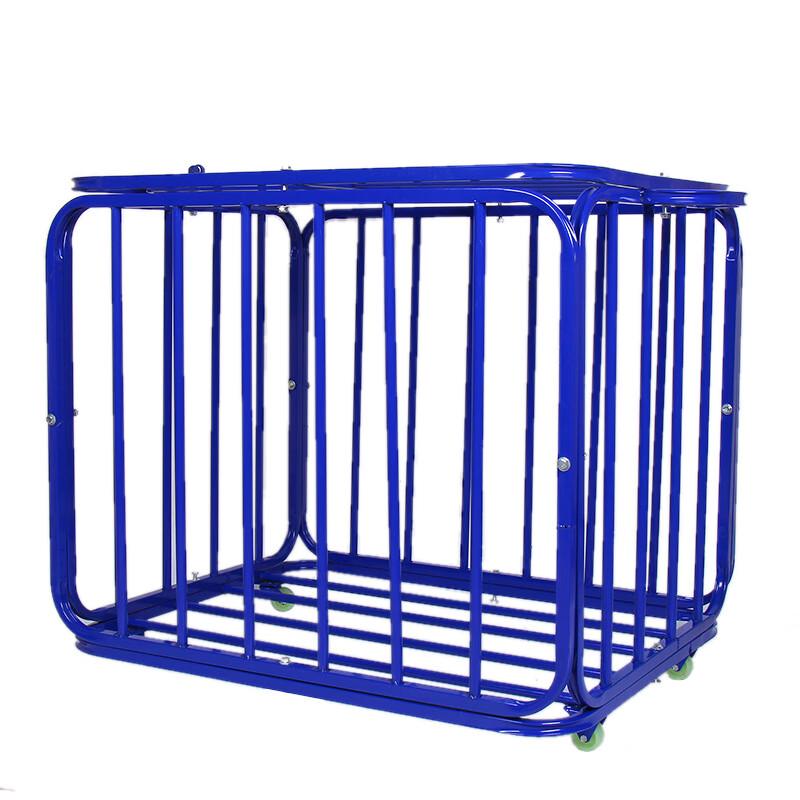 WEZHO Foldable Stainless Steel Ball Storage Cart