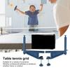 Table Tennis Net Set Professional Training Practice Ping Pong Net with Clamps Adjustable Table Tennis Net Clamp Post Set
