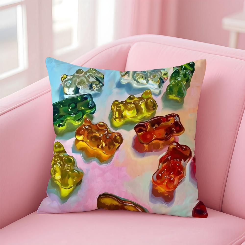 fashion breathtaking colors AAlai Ganuza ART Cushion Cover Pillowcase Short Plush Invisible zipper Room Sofa Cushion Cover