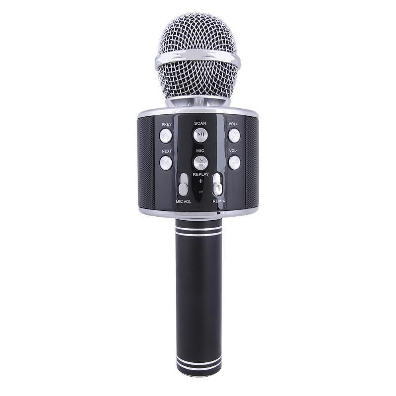 Microphone Wireless Bluetooth Handheld Ktv Mini Portable Speaker Player Usb