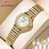 VA VA VOOM Luxus Damen Quarz Uhr Lässig Business Analog Uhr Wasserdicht Damen Diamant Armbanduhr Klassisches Gold Armband Dress Watch
