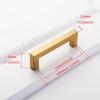 Brushed Gold & Black Stainless Steel Drawer Handle for Cabinets and Wardrobes