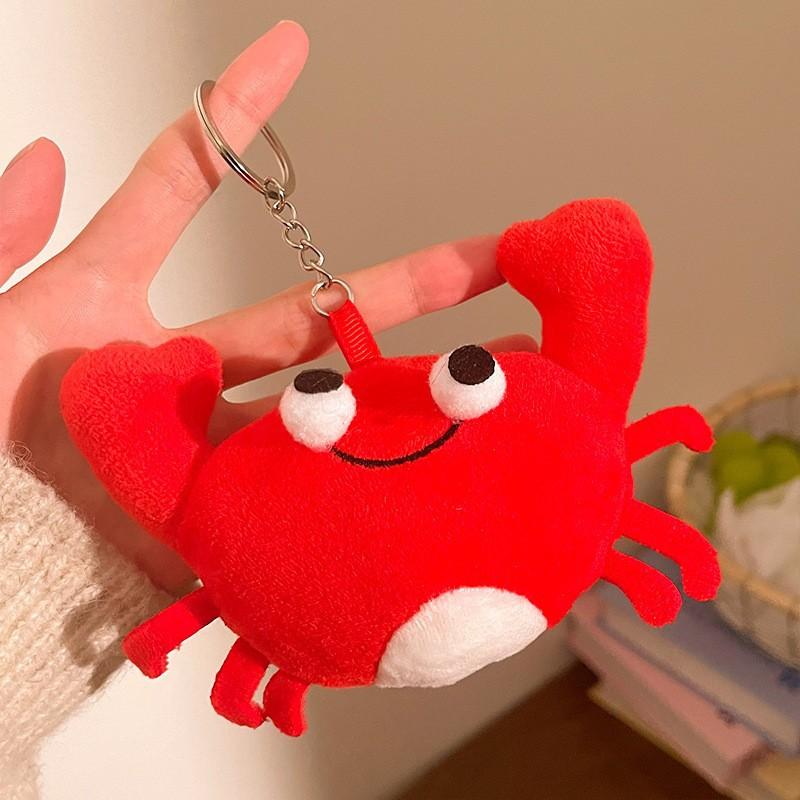 Creative Simulation Crayfish Crab Plush Pendant Keychain Marine Animal Doll Doll Pendant Doll Toy